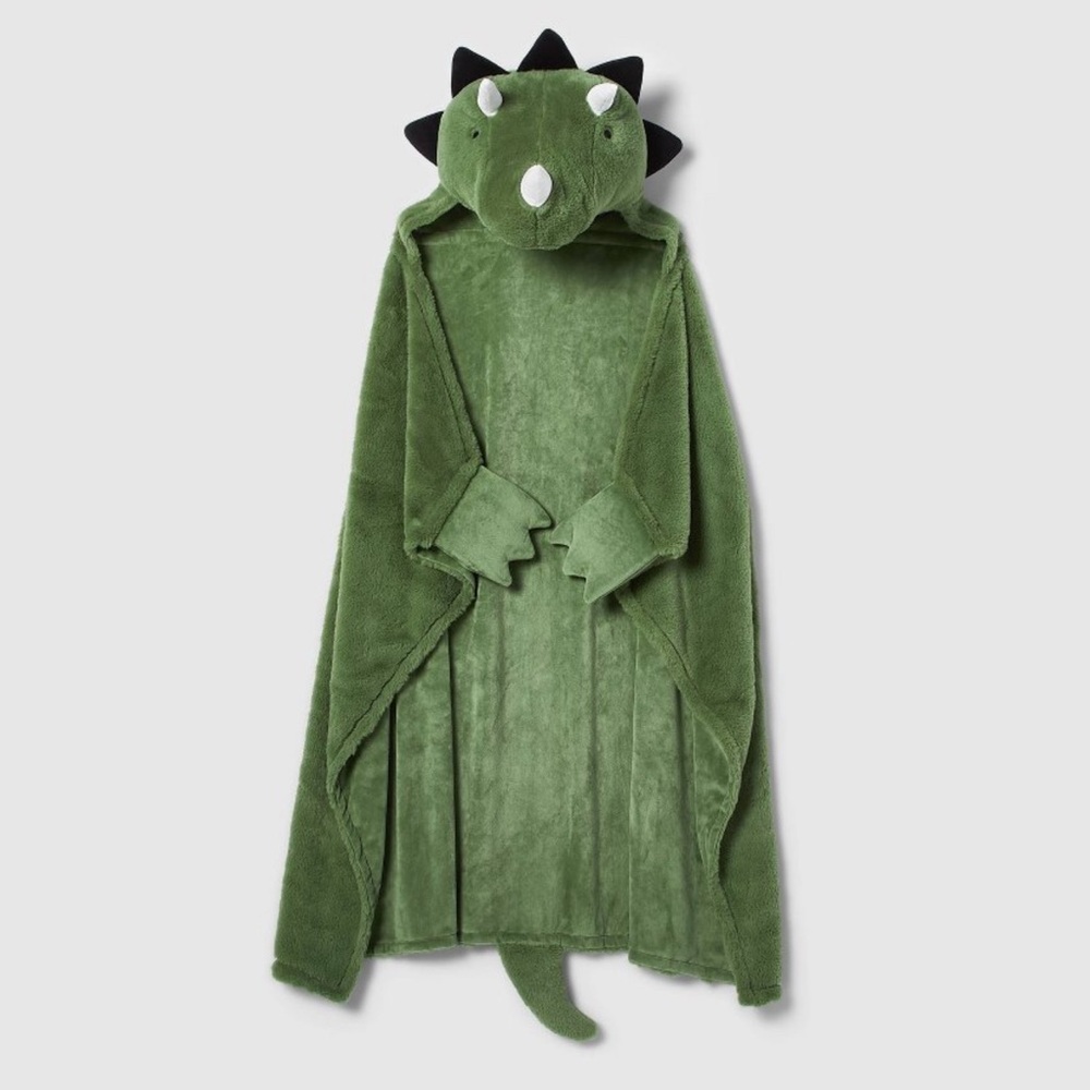NWOT Green Dinosaur Kids’ Hooded Blanket